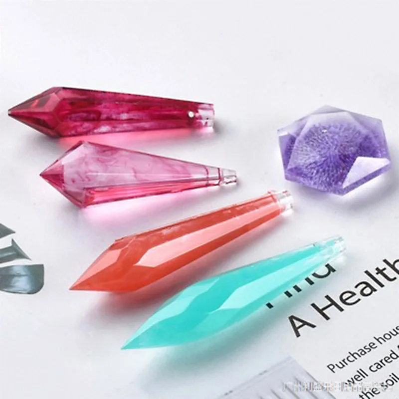 

New 1pcs Crystal Epoxy silicone Mold DIY Handmade Variety Pendant High Gloss Pendant Jewelry Silicone Mold