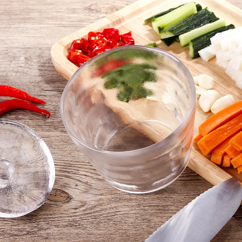 Кухня Ace Мини Стеклянная салатная лапша миска для рисового супа с крышкой кухня
