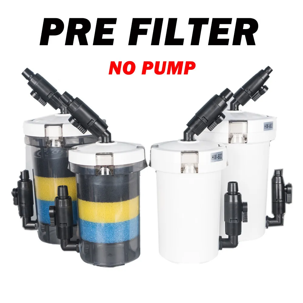 Sunsun Aquarium External Canister Pre Filter With Sponge Extend Filter Bucket Four Type No Pump
