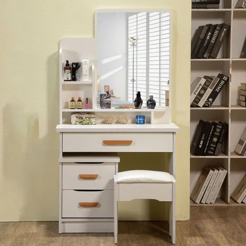 

2022 многофункциональный телескопический деревянный туалетный столик для спальни маленький семейный макияжный столик корейский Сельский С...