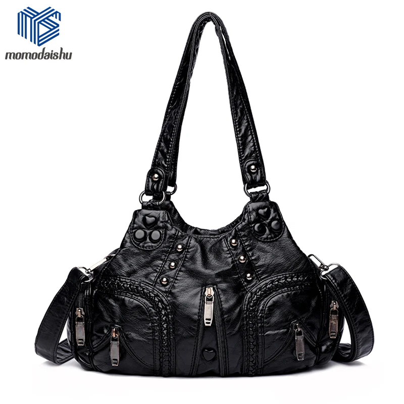 

Womens Hand Bags Designers Luxury Handbags 2021 High Quality Soft Skin Leather Messenger Bag Female Casual Retro Handbag