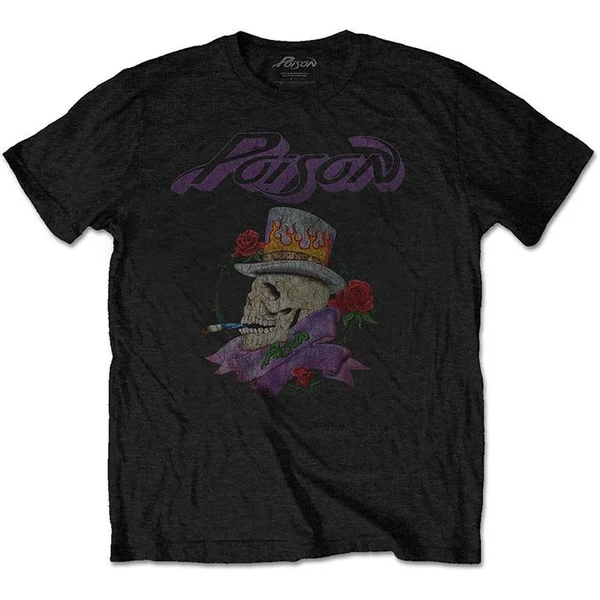 

Poison Smoking Skull Slim Fit T-shirt