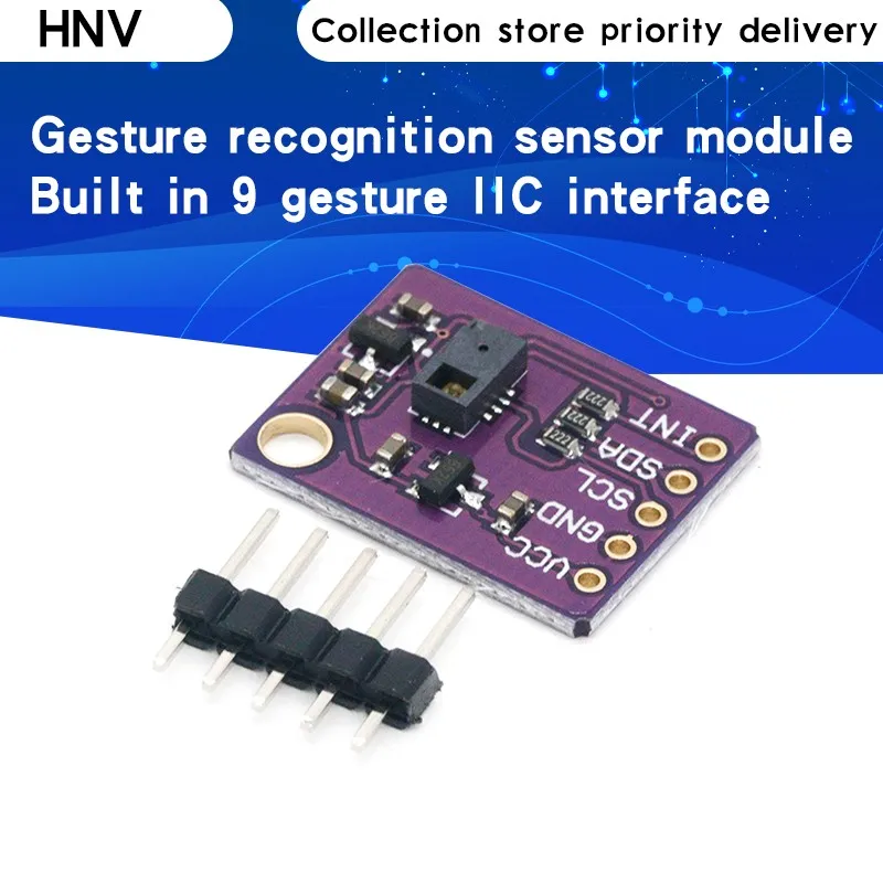 

PAJ7620U2 Various Gesture Recognition Sensor Module For Arduino Built-in 9 gesture IIC interface intelligent recognition