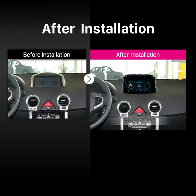 Harfey 2din " Android 8,1 автомобильный блок радио для 2009 2010- Renault Koleos gps радио USB AUX поддержка Carplay с диагностическим разъемом и цифровым видеорегистратором Цифровое ТВ