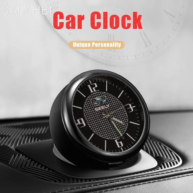 

Car Dashboard Mini Clock Luminous Automotive Interior Accessories Stick-On For Geely Emgrand EC7 EC8 X7 GE GT Emgrand EV8 EX7 CK