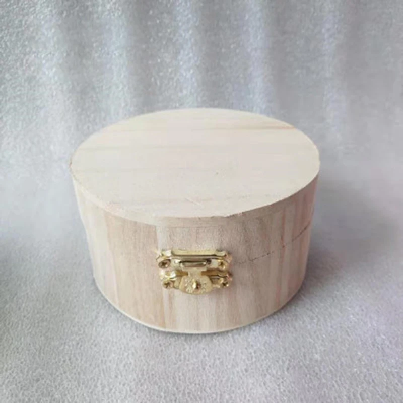 

Wooden Oval Round Jewelry Storage Box Earrings Container Wedding Valentine's Day Girl Gift Chocolate Rose Flower Wrapping Box