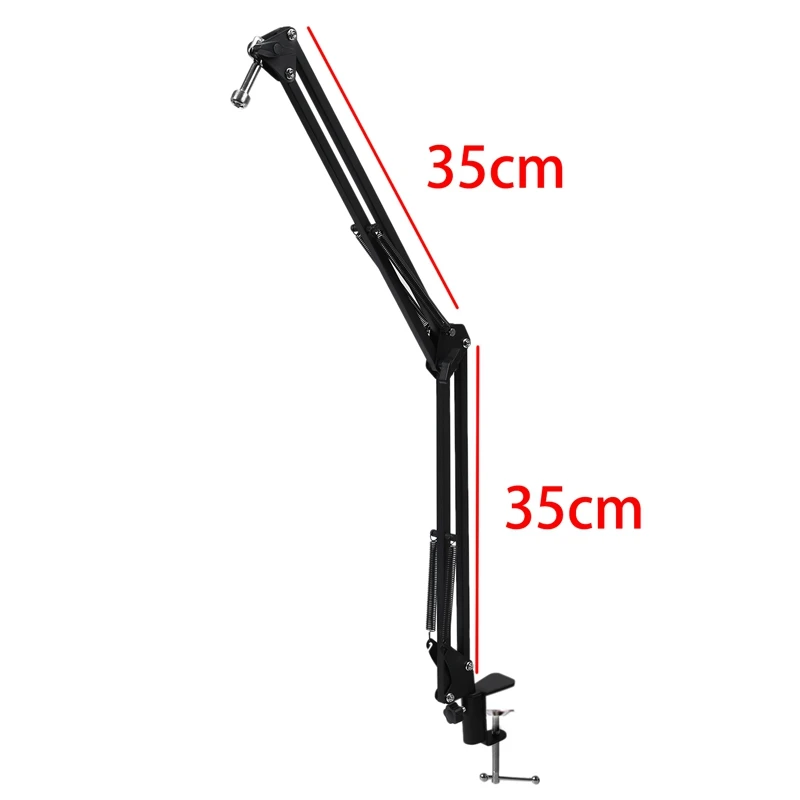 Microphone Scissor Arm Stand 75cm High Tabletop Boom Mic Suspension Mount for Blue Yeti Pro USB Holder | Электроника