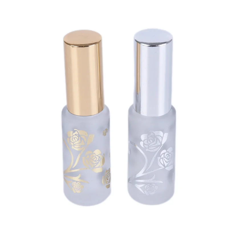 Portable 12ml Frosted Glass/ Metal Perfume Bottles Empty Spray Atomizer Refillable Bottle Scent Case With Travel Size New | Красота и