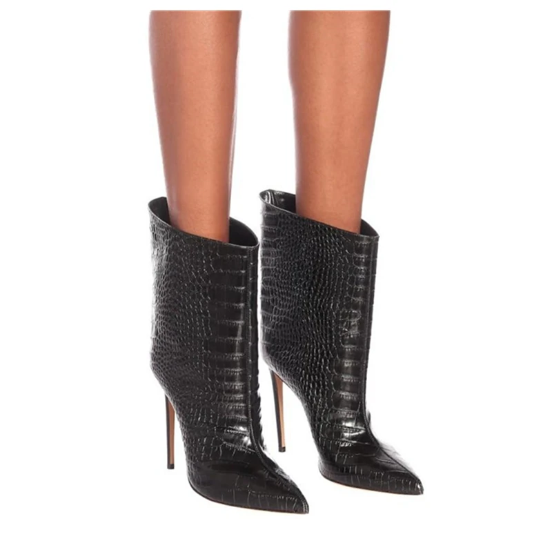 KATELVADI/обувь модные женские ботильоны пикантные ботинки с острым носком на тонком