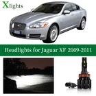 Лампа Xlights для Jaguar XF 2009 2010 2011 светодиодная фара ближнего света Canbus без ошибок фара лампа авто светодиодный свет аксессуары 12 В 24 В 6000 К