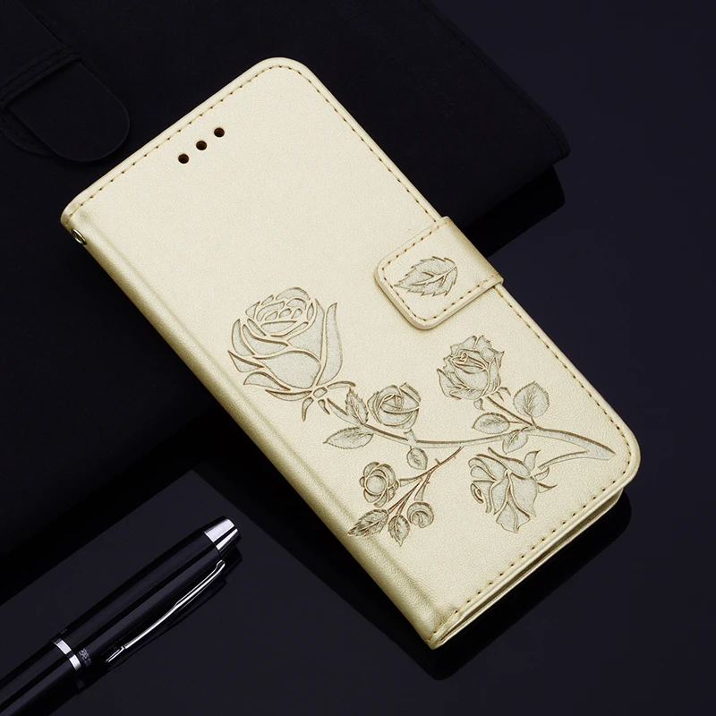 3D Flower Flip leather case on For Samsung A20 Case back phone Galaxy A 20 SM-A205F A205 A205F Cover | Мобильные телефоны и