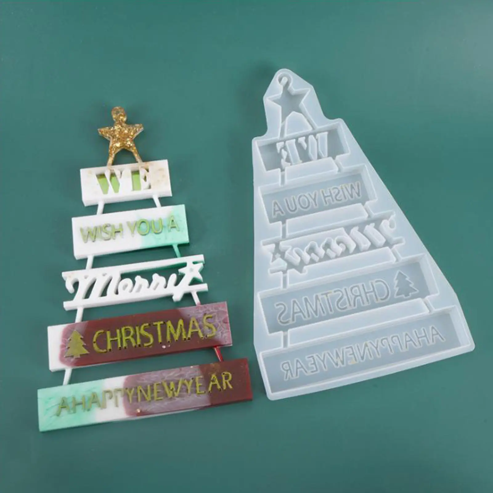 

Силиконовая форма «сделай сам» для рождественской елки, инструмент для литья ювелирных изделий из эпоксидной смолы