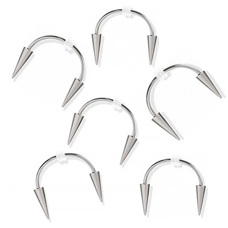 Titanium Steel Dracula Nail Septum Piercing Tiger Tooth C Rod Smile Lip Zomibe Vampire Jewelry | Дом и сад