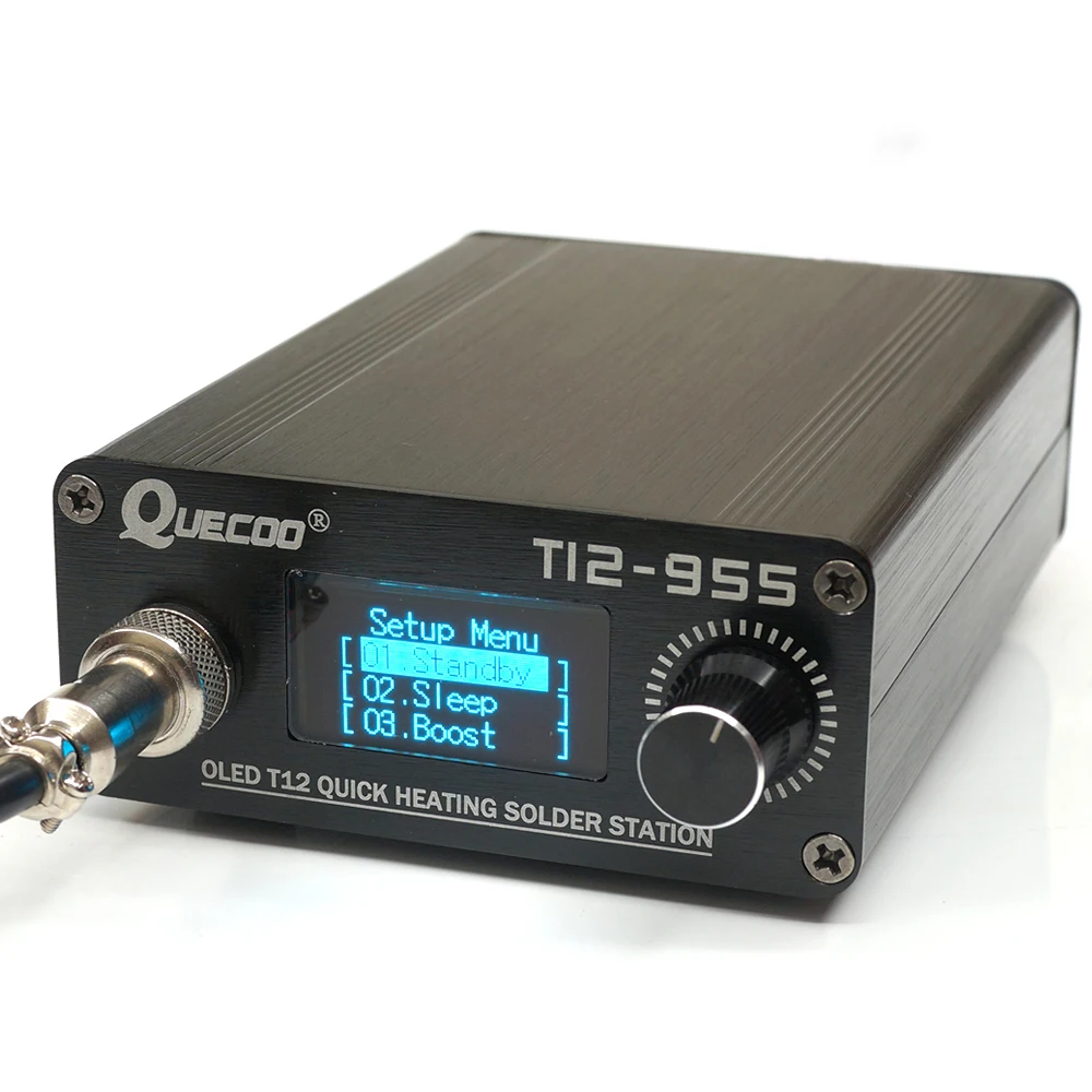 Паяльная станция T12-955 STM32 V2.1S OLED Цифровой паяльник с ручкой T12 5Pin 907 | Инструменты
