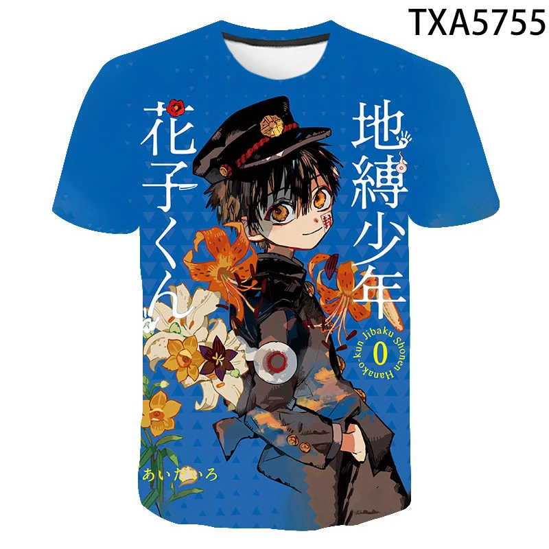 

Men Women Children Fashion Anime Game Toilet-Bound Hanako-kun Short Sleeve 3D Printed T-shirt Casual Streetwear Unisex Cool Tops