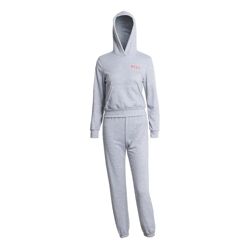 

BOOFEENAA Sporty 2 Piece Set Hoodies and Sweatpants Fall Winter Clothes Women Two Piece Outfits Casual Tracksuits C85-EI79