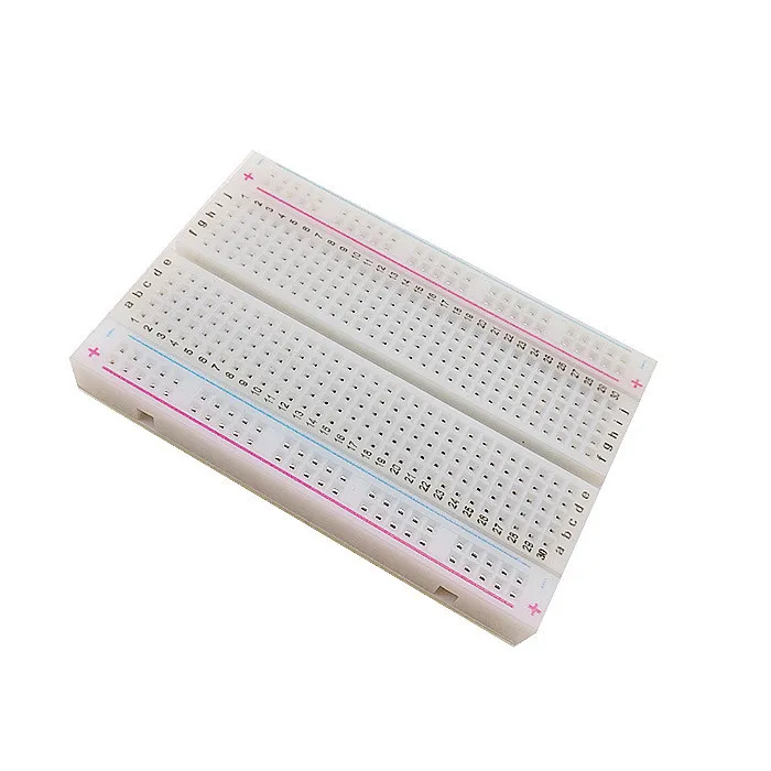 

5pcs/lot Bread board 400 holes red and blue line mini bread board experiment board length 8.5cm wide 5.5cm