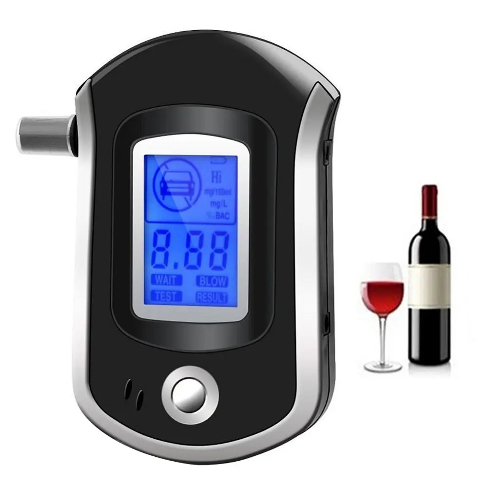 

Professional Digital Breath Alcohol Tester Breathalyzer alcohol breath tester alcohol detector Dropshipping with LCD Dispaly