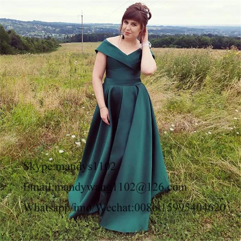 Изумрудно зеленый длинные платья на выпускной 2020 элегантное атласное платье с
