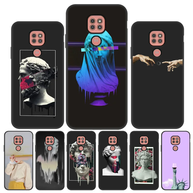 

Art David Painted Case For Moto G9 Plus G50 G30 G10 Case Cover Motorola Moto G Stylus 2021 G Power G9 Play Edge S E7 Power Coque