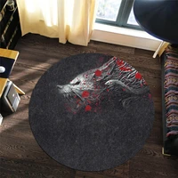 viking style carpet fenrir blood 3d all over printed rug non slip mat dining living room soft bedroom carpet