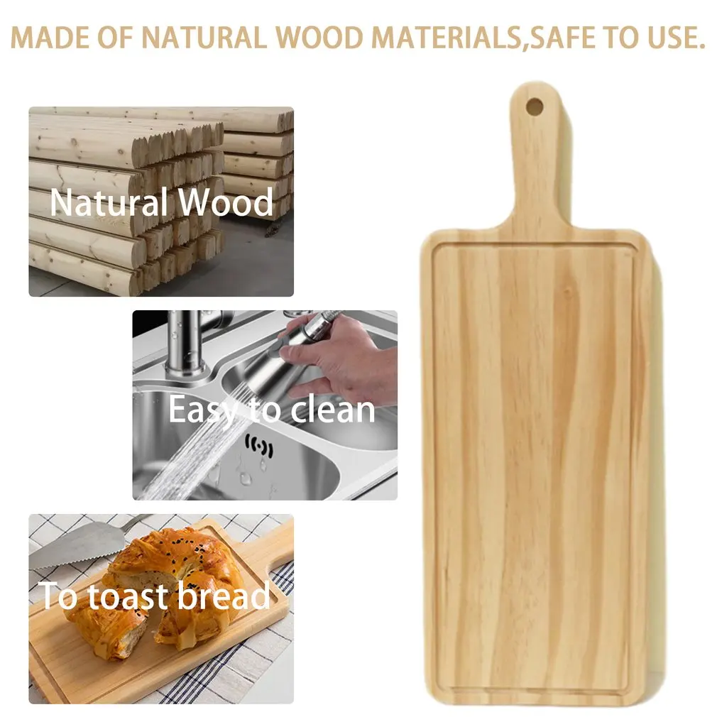 2 размера натуральные кухонные Разделочные Блоки поддон для хлеба с ручкой