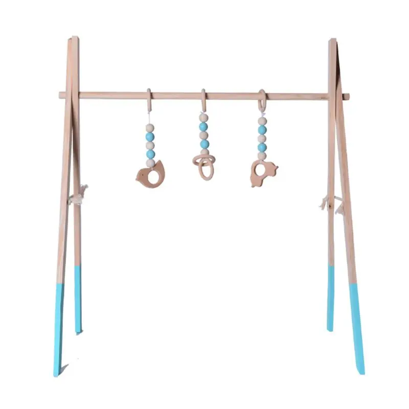 

Nordic Style Wooden Baby Fitness Rack Children Room Decoration Toy New Dropship