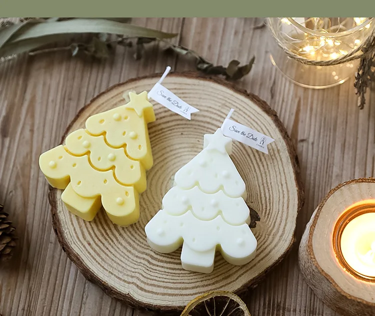 Рождественские свечи украшения для дома Рождественская елка ароматическая