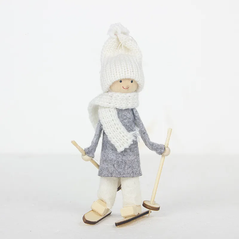 1 шт. милое украшение на рождественскую елку подвесное кукла кавайный