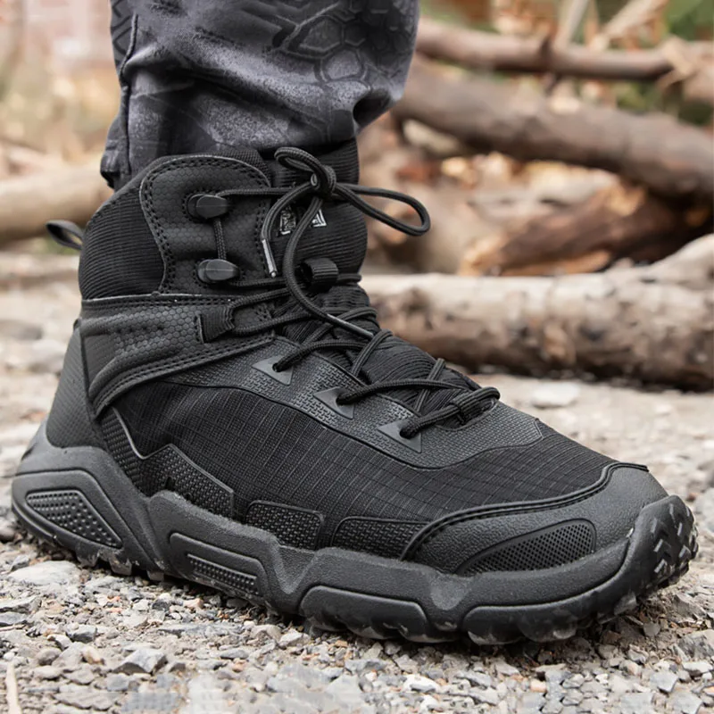 Мужские уличные сверхлегкие военные тактические ботинки дышащие Нескользящие