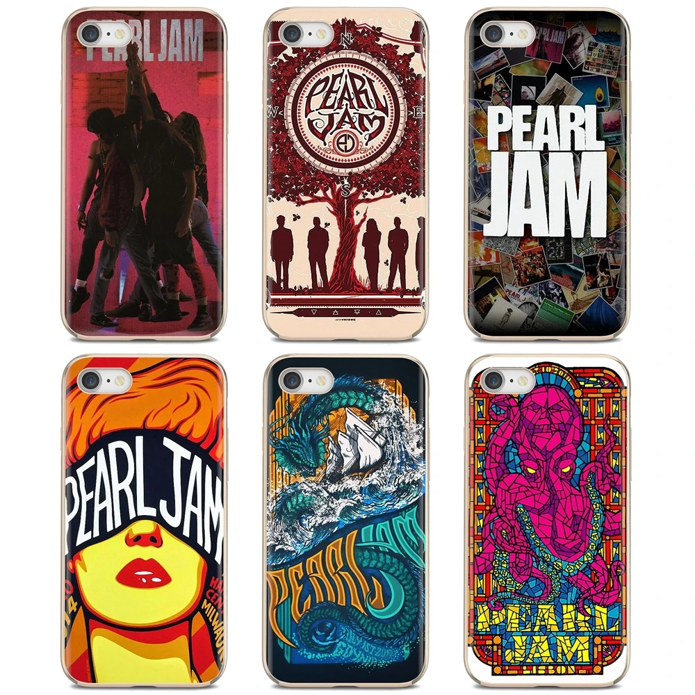 Силиконовые чехлы для телефонов iPhone 11 Pro 4 4S 5 5S SE 5C 6 6S 7 8X10 XR XS Plus Max For iPod Touch Pearl Jam PJ