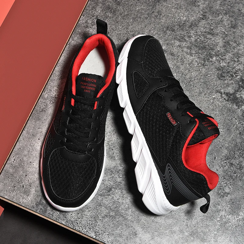 Кроссовки мужские легкие классическая спортивная обувь дышащие демпфирующие