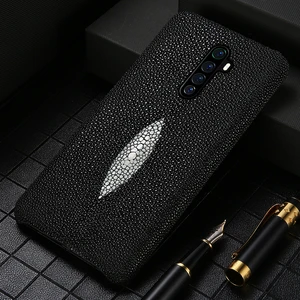 Genuine Pearl Gourami Leather Phone Case for Realme 7 Pro XT C3 X7 X50
X2 5 6 8 Pro GT Neo For OPPO Reno 5 4 Z 2 Find X2 X3 Pro