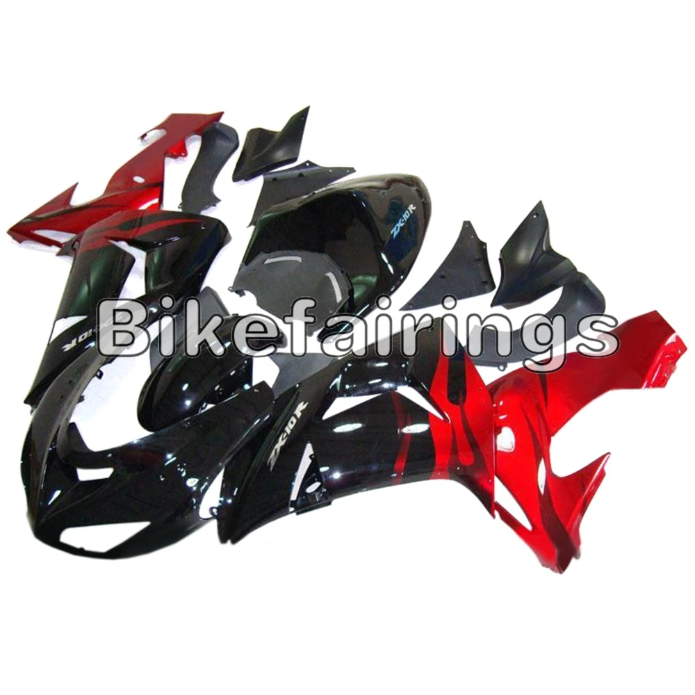 ABS инъекции Обтекатели для ZX10R 2006 2007 06 07 ZX-10R мотоциклы рамы кузова черного цвета с