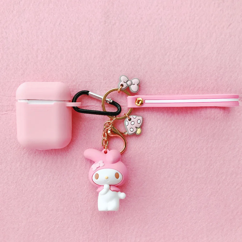Модный Забавный Мягкий силиконовый чехол для Apple Airpods с мультяшными животными, кукла Санрио, противоударный чехол для Apple, гарнитура для Airpods, чехол