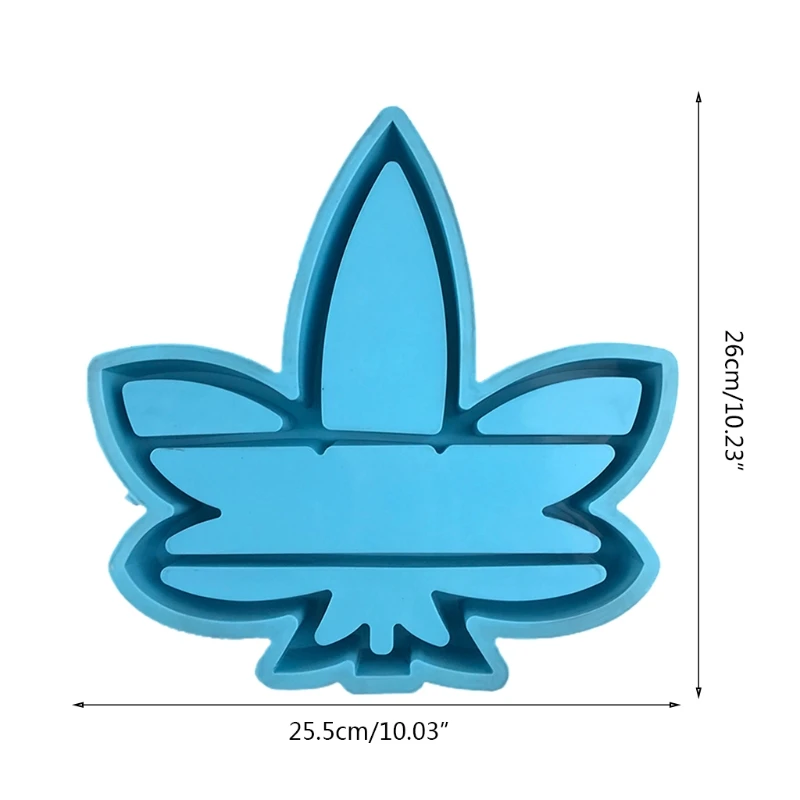 

2021 New Maple Leaf Organizer Rack Resin Mold Storage Shelf Display Stand Silicone Mould