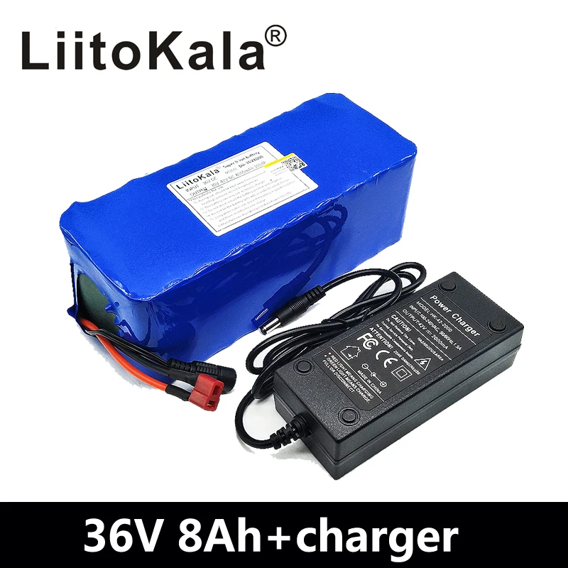 

LiitoKala 36 v 8Ah 500 w ad alta potenza e capacità 42 v 18650 batteria al litio Scooter elettrico per bicicletta con BMS