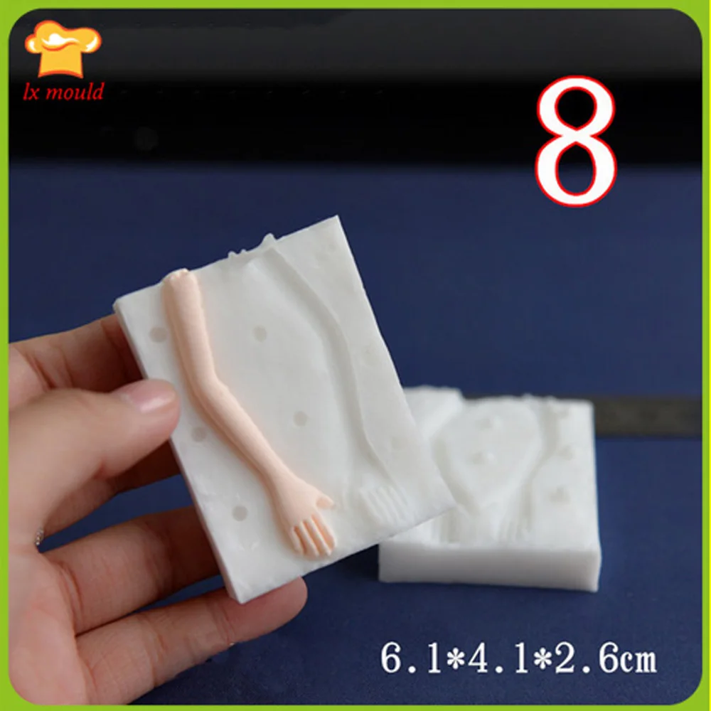 Двойная форма для сахара куклы тела силиконовые формы пищевых продуктов|mold dolls|mold
