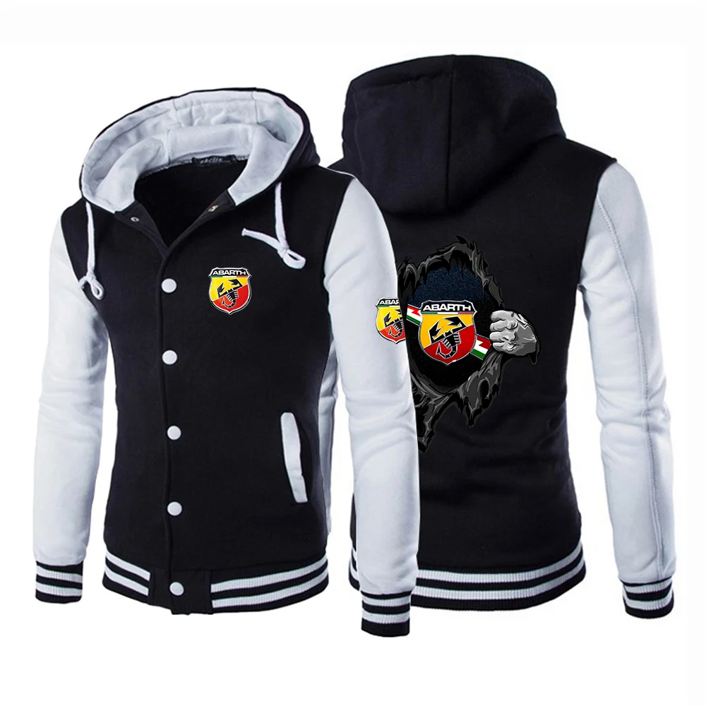 

Autumn Men's ABARTH Logo Comfortable Designer 2020 Hoodie Jackets Casual Unisex Baseball Uniform Coats Sport Sweatshirts