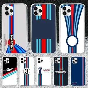 Martini Racing Phone Case For iPhone 6 7 8 Plus 11 12 ProMax X XR XS Max SE Soft cover