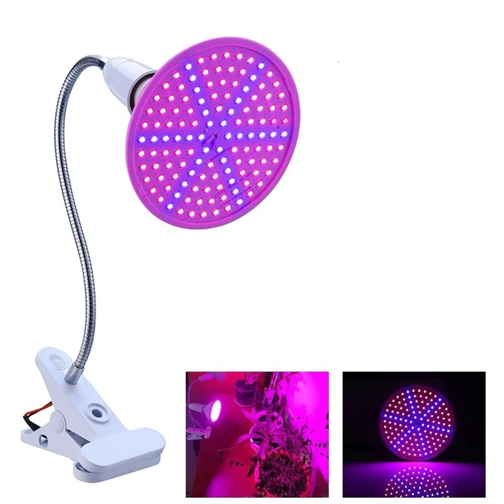 

Phyto Lamp Led Grow Light E27 Full Spectrum Plant Flower growing lamp Indoor Desktop Clip Tent Seeds greenhouses Plant Lamp