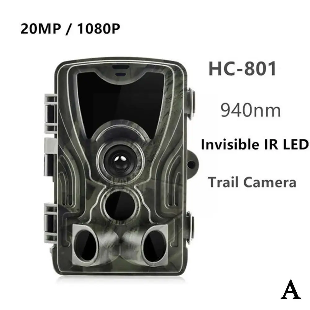 Охотничья камера Hc801 20 МП для ночного леса дикой природы охоты ловушки