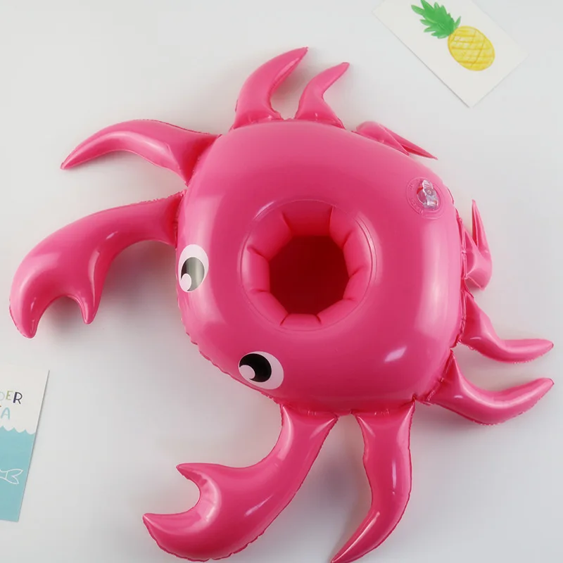 Надувной Держатель для чашки держатель напитков в виде краба плавающий бассейна