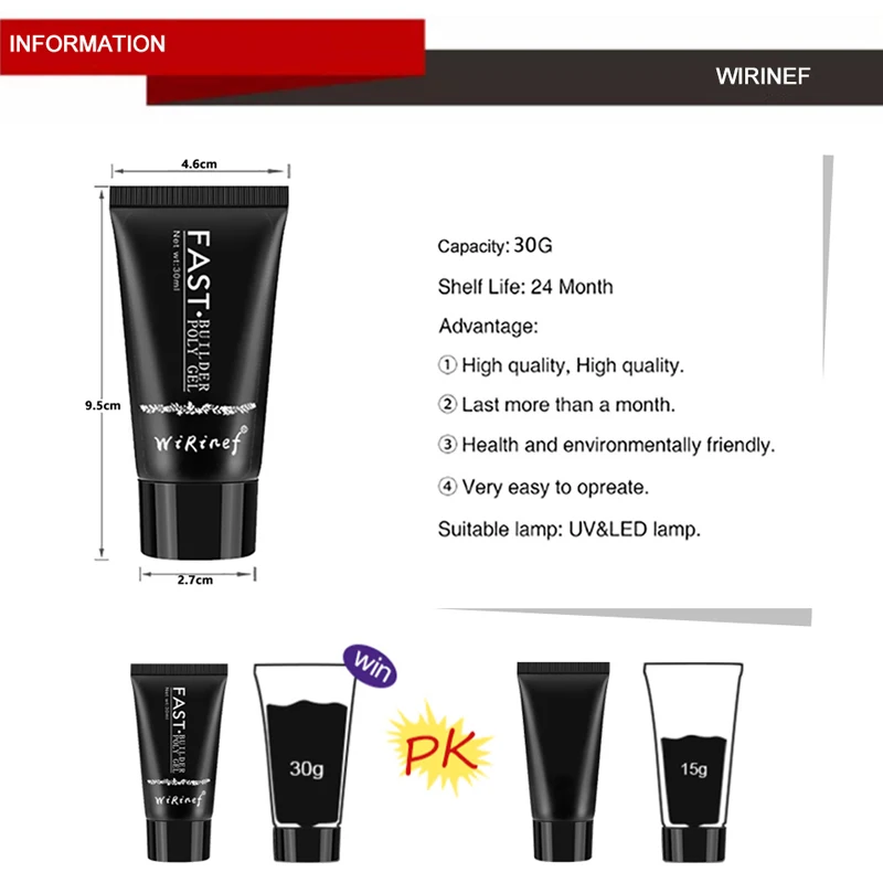 Наращивание ногтей гель искусство ручка советы плесень набор строитель Макияж