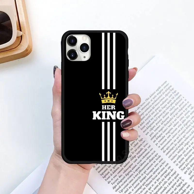 

crown art queen king design shine Phone Cases for iPhone 6 7 11 12 Pro X XS Max XR Samsung Galaxy S A 8 9 10 20 50 Plus cover