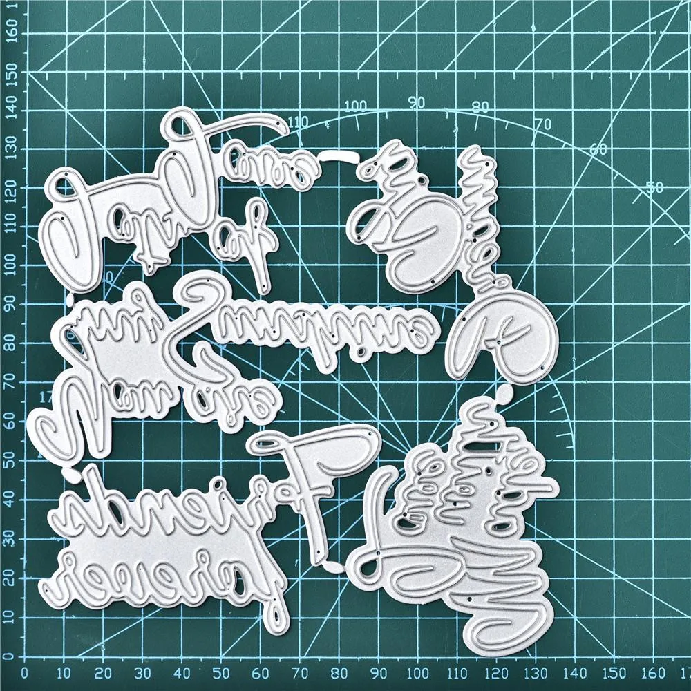 DiyArts трафареты букв Love Friend Dream Word металлические режущие штампы изготовление скрапбукинга тиснение штампованный по трафарету новые штампов