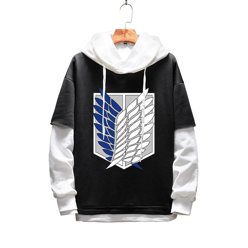 Men Women Hoodies Anime Attack on Titan Hoodie Pullover Hooded Sweatshirt Sportswear Cosplay Costume Hip-Hop Hood Coat Outerwear | Мужская