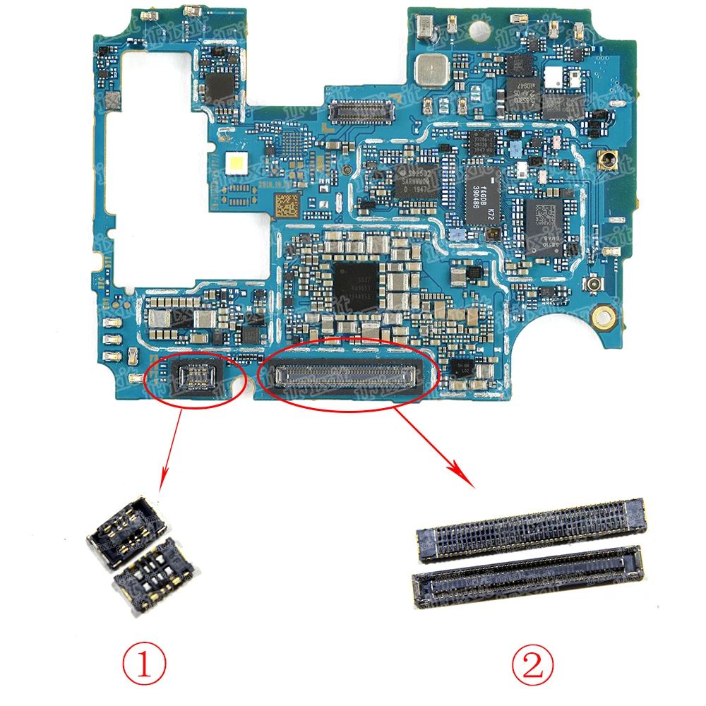 2/10 шт. для Samsung A51 A515 A515F 40PIN ЖК-дисплей FPC разъем/78PIN USB зарядное устройство