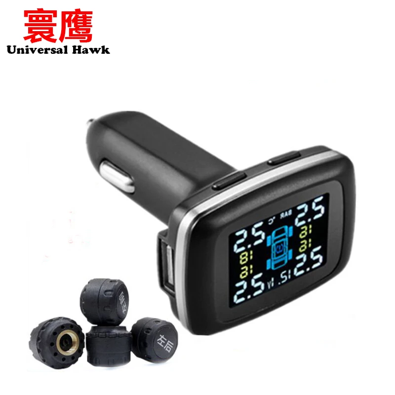 Умная Автомобильная TPMS система контроля давления в шинах прикуриватель USB