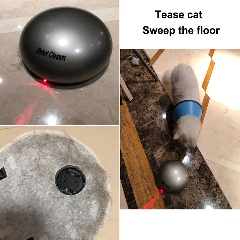 2 в 1 автоматический робот игрушка для кошки Лазерная Игрушка кошек домашних